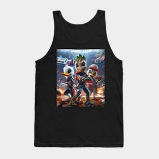 Groot Vs Atlanta Braves Tree Trunk Triumph Tank Top